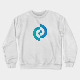 Light blue gradient creative design Crewneck Sweatshirt